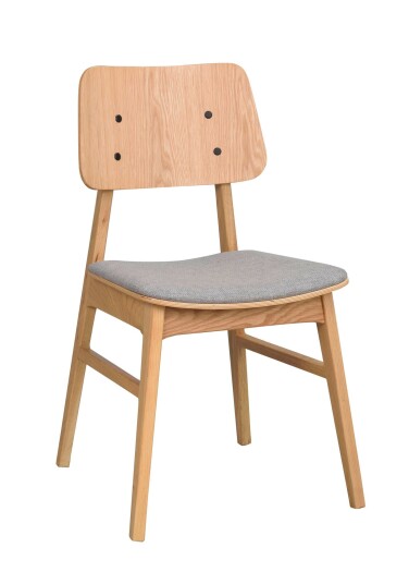 Rowico Home Nagano stol Lysegrå Textil/natur Grå