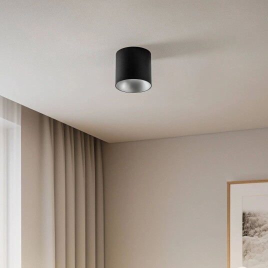 Euluna Downlight Point Tone svart sølv innvendig