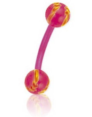 Utgått Right Way Pink 1.2 x 8 mm Øyenbrynspiercing