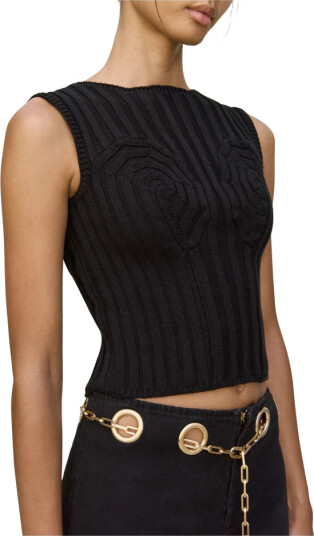 Cult Gaia Dame Topper Svart M, Cult Gaia Dame Topper Svart M,