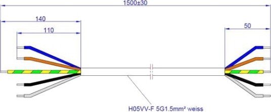 BACHMANN Cordset for stove