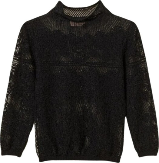 Twinset Dame Topper Svart M, Twinset Dame Topper Svart M,