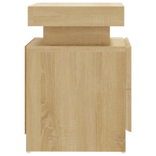 vidaXL Nattbord sonoma eik 45x35x52 cm sponplate