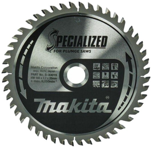 Makita B-33015 Sagblad for dykksag - 165x20mm, 48T Makita B-33015 Sagblad for dykksag - 165x20mm, 48T