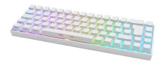 Deltaco GAMING WK95B - tastatur - QWERTY - Nordisk - hvit Deltaco GAMING WK95B - tastatur - QWERTY - Nordisk - hvit