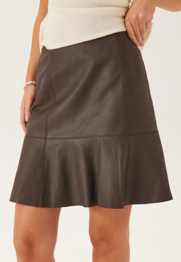 Yas Yascolly Mw Naplon Leather Skirt