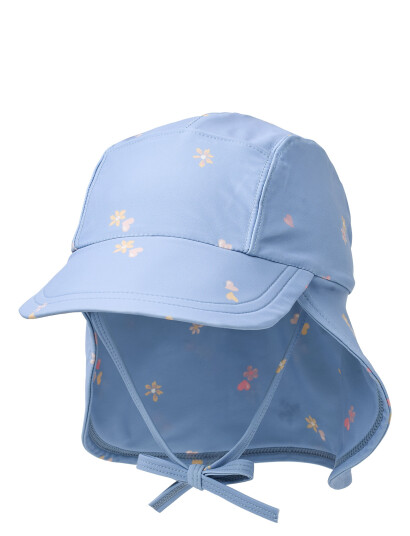 Wheat Uv Sun Hat Tonga - Blue - 3-4Y
