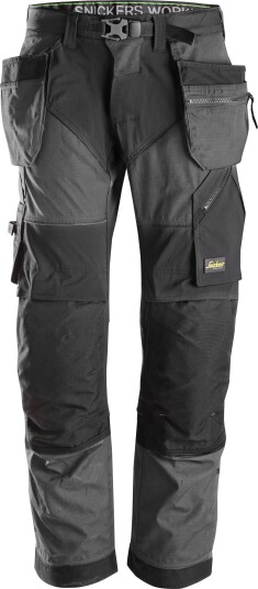 Snickers Workwear 6902 FlexiWork Arbeidsbukse grå Grå, Klær
