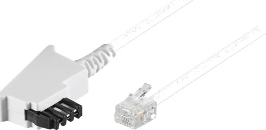 Goobay   Telefonkabel   Tae F Hann Til Rj 11/Rj 14 Hann   6 M   Flat   Hvit