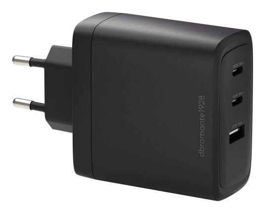 Dbramante1928 100W Vegglader med 3 Utganger, Sort