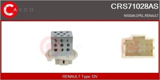 Motstand, kupévifte CASCO CRS71028AS