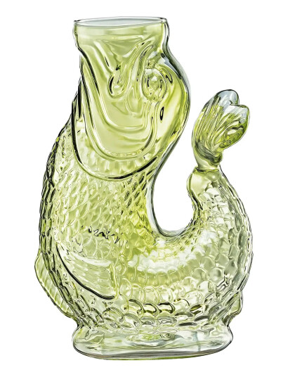 cilio Vandkaraffel Fisk, Grøn, Glas, Nemo - Green - 1 L