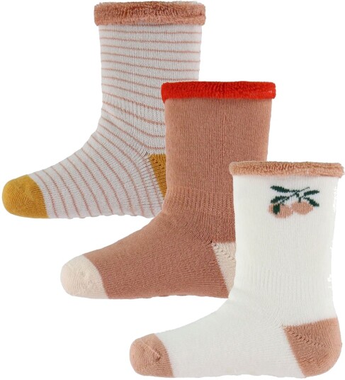 LIEWOOD Eloy Sokker Baby 3 pakning Peach/Sandy mix 17 18