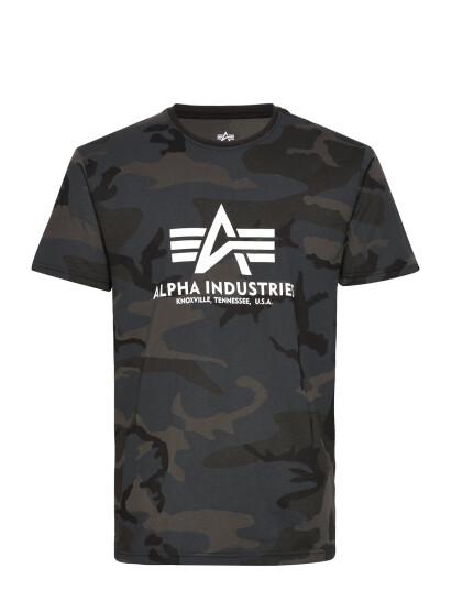 Alpha Industries Basic T-Shirt Bl Camo - Black - S