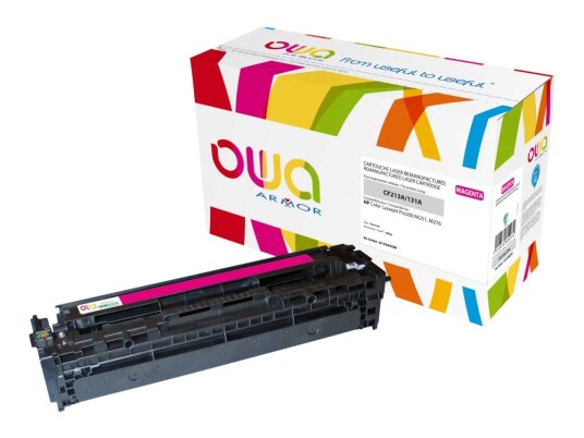 Owa - Magenta - Kompatibel - Genprodusent - Tonerpatron Alternativ Til: Hp Cf213a - For Hp Laserjet Pro 200 M251n 200 M251nw Mfp M276n Mfp M276nw Owa - Magenta - Kompatibel - Genprodusent - Tonerpatron Alternativ Til: Hp Cf213a - For Hp Laserjet Pro 200 M251n 200 M251nw Mfp M276n Mfp M276nw