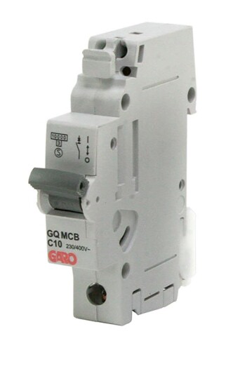 Garo MCB GQ C110 Miniatyrbryter 1 polet 10 kA C karakteristikk 10 A Stikkontakter & kabler