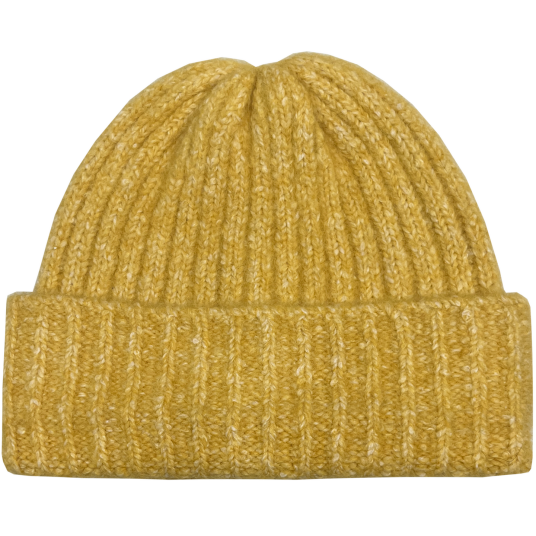 Lyra Beanie yolk yellow One Size Chunky alpaca rib beanie Lyra Beanie yolk yellow One Size Chunky alpaca rib beanie