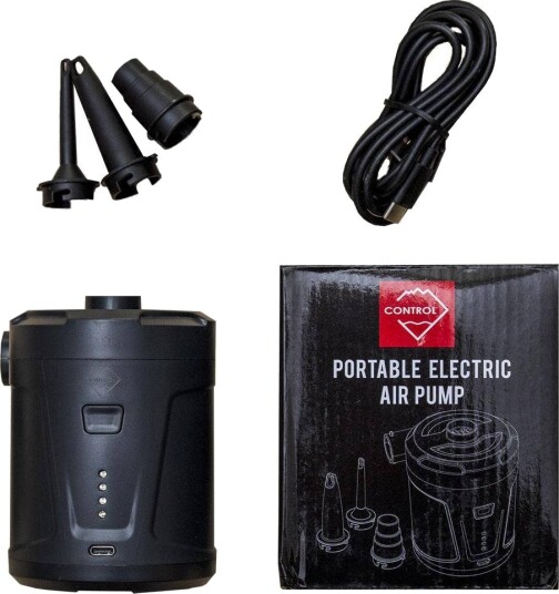 Mode Packraft Elektrisk Mini Pumpe Svart
