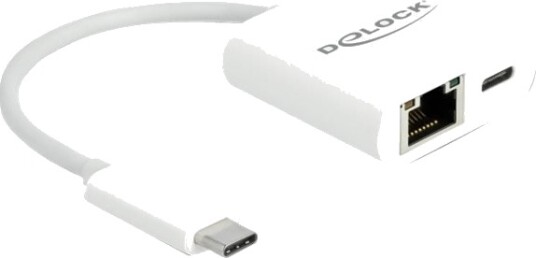 Delock Nettverksadapter Usb-C 3.2 Gen 1 Gigabit Ethernet X 1 Hvit