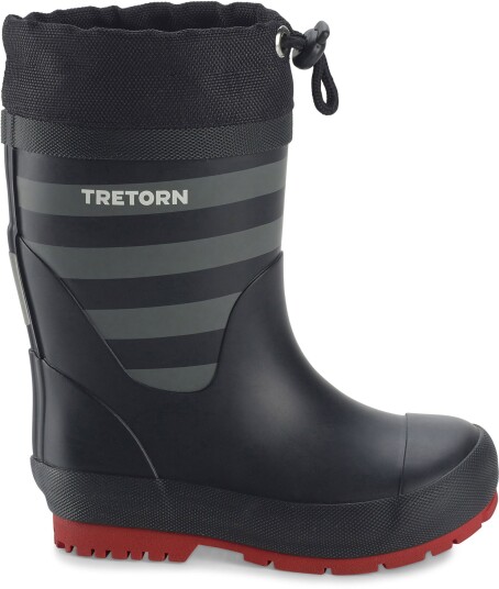 Tretorn Gränna Vinter Fôrede Gummistøvler Black/Grey 20 Tretorn Gränna Vinter Fôrede Gummistøvler Black/Grey 20