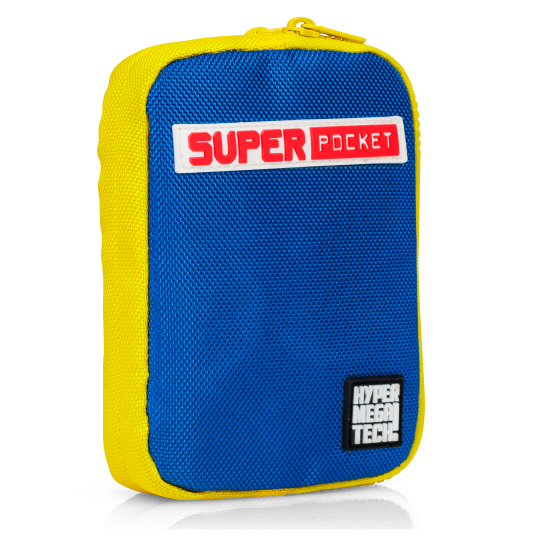Blaze Evercade Hmt Super Pocket Fabric Case - Blue/Yellow