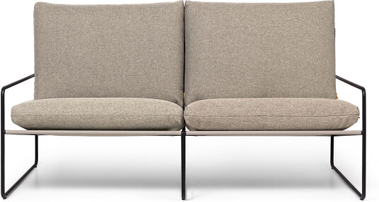 Ferm Living Desert 2 Seater Black / Dark Sand Utendørs Sofaer Ferm Living Desert 2 Seater Black / Dark Sand Utendørs Sofaer