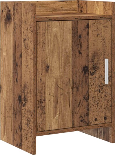 Nattbord Gammelt tre 40 x 30 x 60 cm Konstruert tre Nattbord Gammelt tre 40 x 30 x 60 cm Konstruert tre