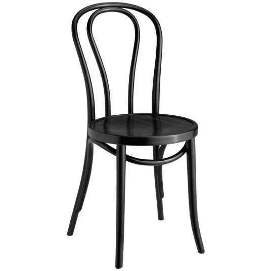 VEGA Stol Bistro; 44x53.5x88 cm (BxDxH); Svart; 2 Stykk / Forpakning