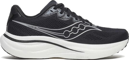 Saucony Ride 19 Wide Dam Black/Silver