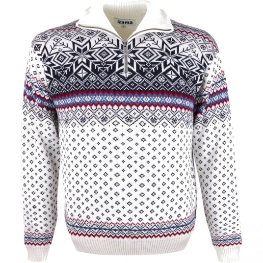 Kama Lykke, Genser, White M(50) Kama Lykke, Genser, White M(50)