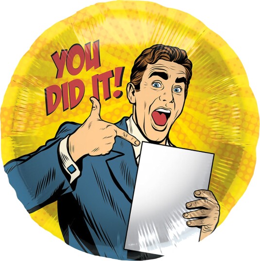 Folat Folieballong You Did It Rund 63112