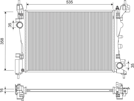 VALEO 701277 Radiator motorkjøling