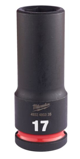 Milwaukee 1/2" Dyp Kraftpipe for Håndverktøy - Slitesterk Legert Stål 17 mm