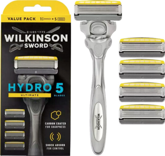 Wilkinson Sword Hydro 5 Ultimate Safety Razor + 5 barberblader