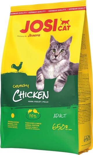 Josicat Tørrfôr Josera Crunchy Chicken Sprø Kylling 2 X 650 G Josicat Tørrfôr Josera Crunchy Chicken Sprø Kylling 2 X 650 G