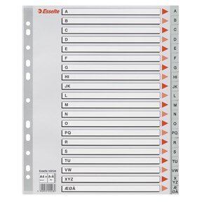 Esselte Register MAXI A-Å Esselte 10 stk Esselte Register MAXI A-Å Esselte 10 stk