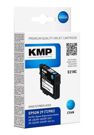 KMP E218C - cyan - ink cartridge (alternative for: Epson 29) - Blekkpatron Blå KMP E218C - cyan - ink cartridge (alternative for: Epson 29) - Blekkpatron Blå