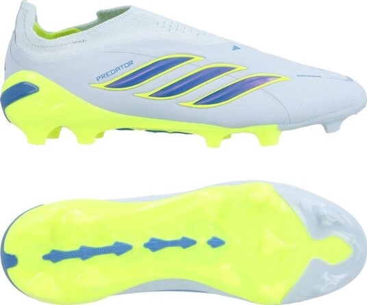 adidas Predator Elite Laceless Fg Ice Cold Precision   Crystal Sky/ray Blue/gul Barn   Gress (Fg) størrelse 38⅔