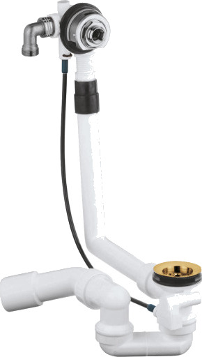 Grohe avløps /overløpsgarnityr 45° 40/50mm/ø70mm med vannfylling plast/messing