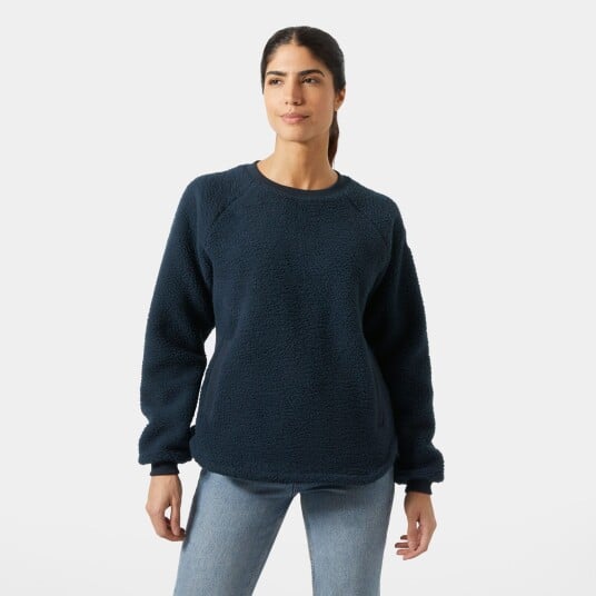 Helly Hansen Escape Børstet Fleecegenser Dame Marineblå XL