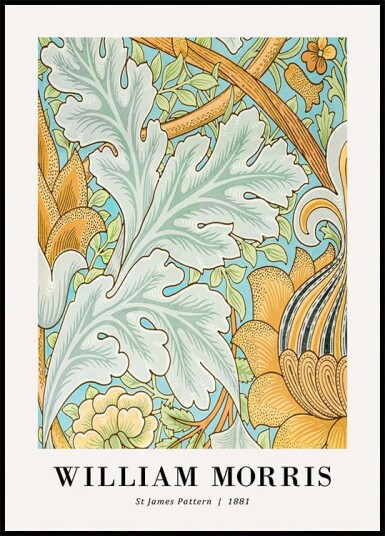William Morris St James Pattern 1881 Plakat Plakat / 40x50cm