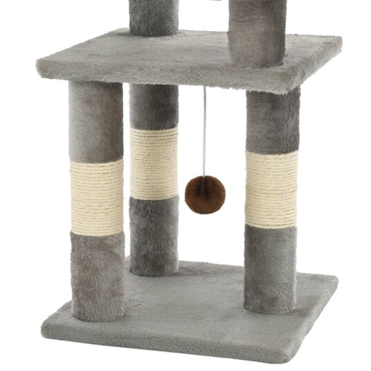 Vidaxl Kloretre Med Klorestolper I Sisal 65 cm Grå Vidaxl Kloretre Med Klorestolper I Sisal 65 cm Grå