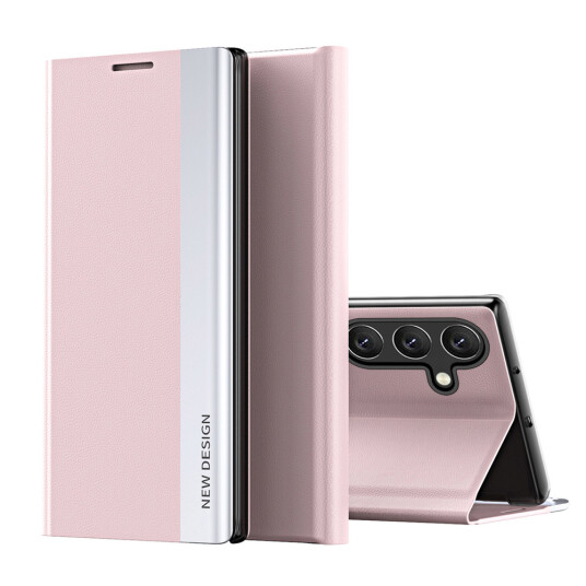 Hurtel Sleep Pro Flipdeksel for Samsung Galaxy S25+ Rosa