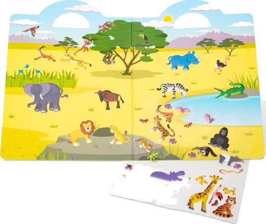 Melissa & Doug Safari Klistremerkepakke 42 stk 4+ År