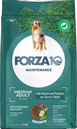 Forza10 Maintenance Dog Tørrfôr Forza10 Medium Maintenance Med Hjort Og Poteter 2 X 12 kg
