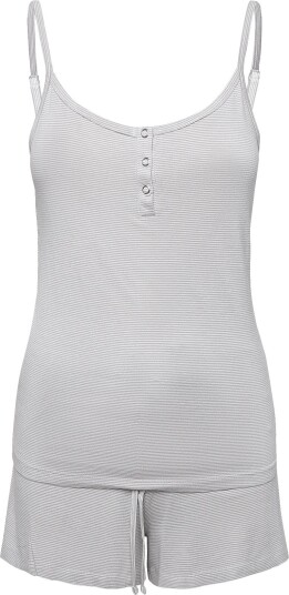 Hunkemöller Pj Cami Henley Thin Stripe Blue L