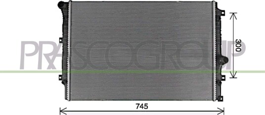 PRASCO VG807R001 Radiator motorkjøling
