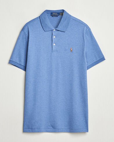 Polo Ralph Lauren Custom Slim Fit Cotton Polo Faded Royal
