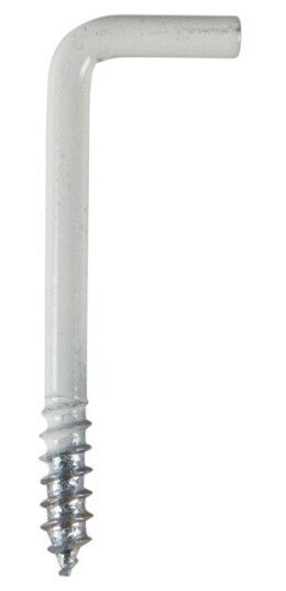 Essve Vinkelkrok 7 hvit 40x2,7mm 6 for bruk innendørs Essve Vinkelkrok 7 hvit 40x2,7mm 6 for bruk innendørs