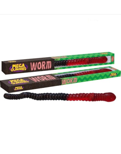 1 kg / 75 cm MEGA Gummy Worm   Kjempestor Vingummimark